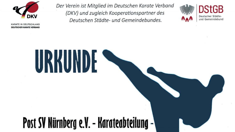 Karateabteilung nimmt an der Kooperation der DKV-Vereine und dem DStGB teil.
