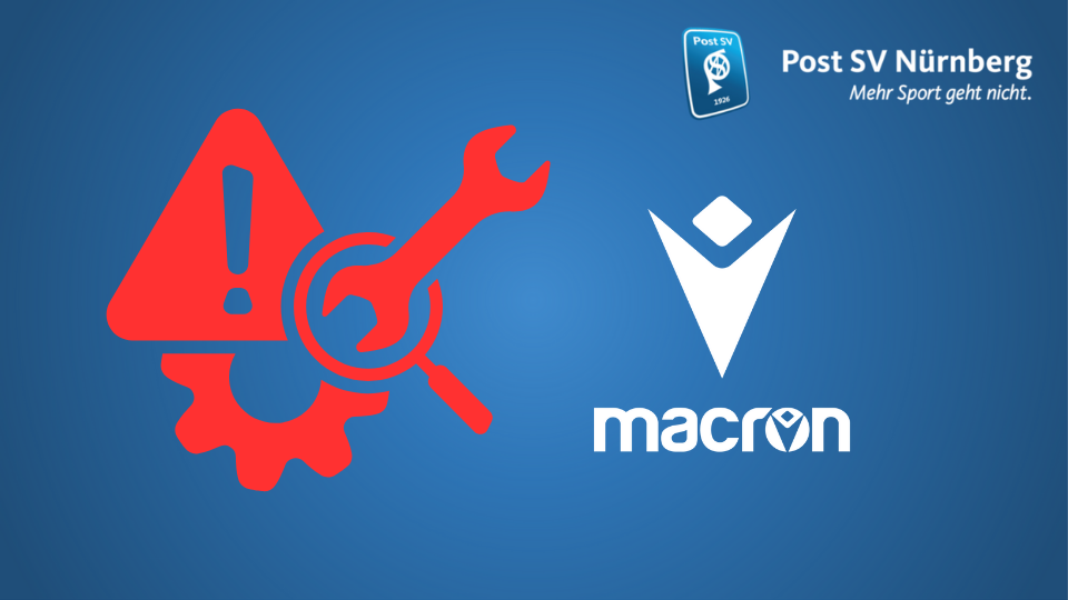 Wartungsarbeiten im Macron Online-Shop