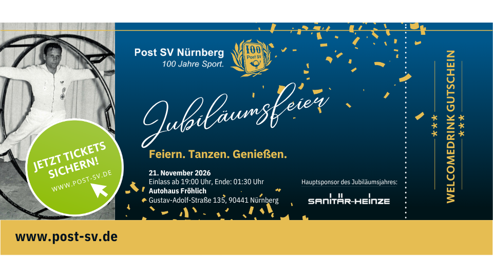 Start Kartenverkauf Jubiläumsfeier